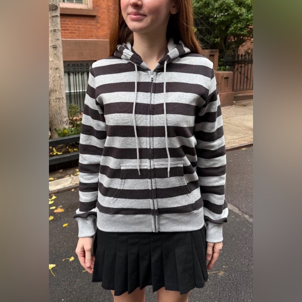 Brandy melville regular Christy striped hoodie